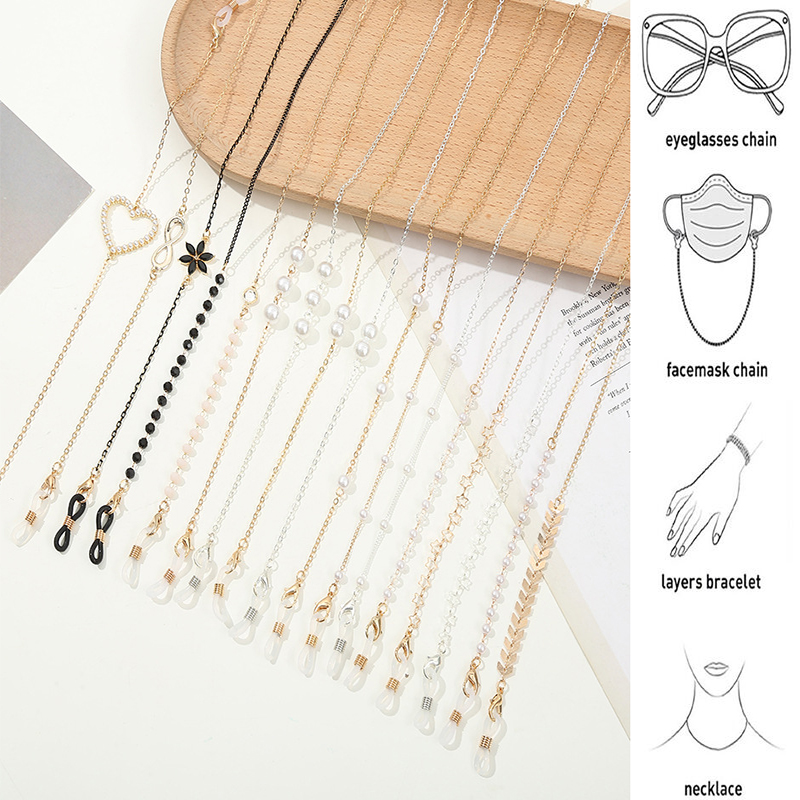 Chaîne de lunettes pour femmes - Mask Chain Holder avis et prix